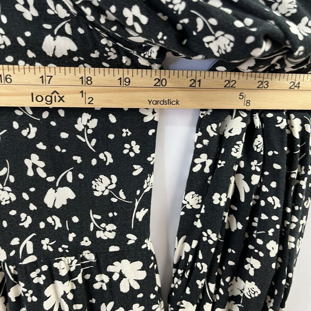 Floral Cottagecore Midi Dress M Pockets Button Front Who What Wear - Picture 7 of 11